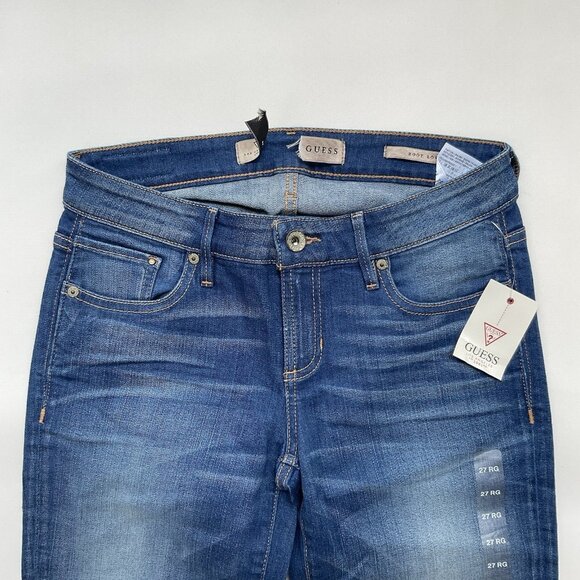 Guess Women’s Low Rise Boot Cut Jeans In Medium Blue Denim Size 27 - Picture 7 of 14